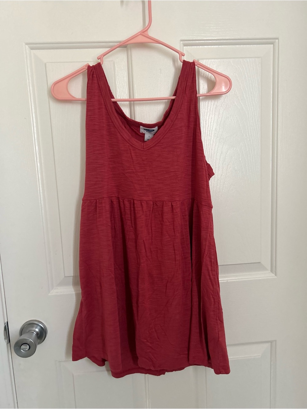Old Navy Red Sleeveless Babydoll Tank